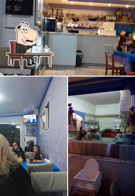 Gli interni di Strapizza