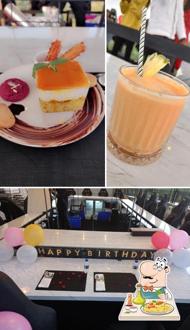 The restaurant's food and beverage