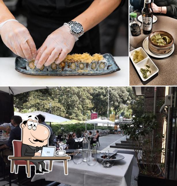 Gli interni di X Sushi