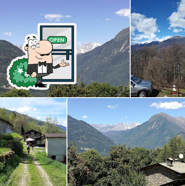 Goditi la vista dagli esterni di Agriturismo Cà di Mostach