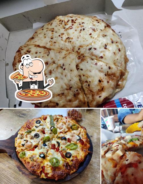 Try out various types of pizza