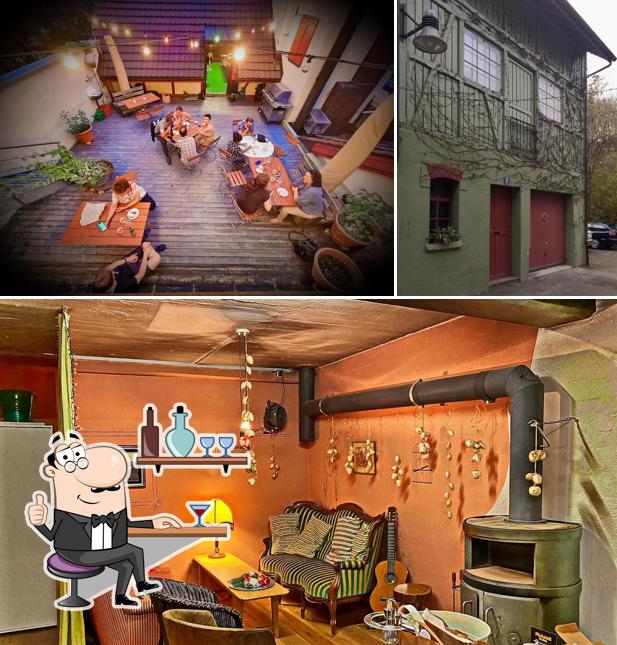 La immagine della interni e esterno di Flickstatt