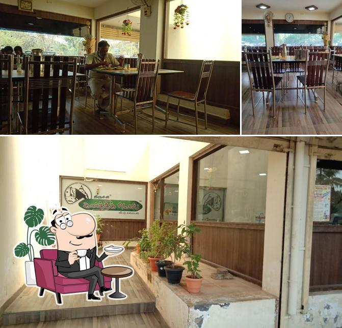 The interior of Karthik Mess