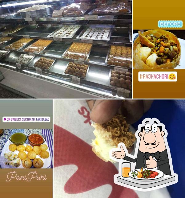 Food at OM Sweets And Snacks