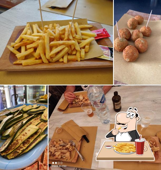 Patatine fritte al Pizzeria Del Mare