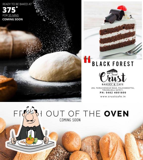 Food at Crust Bakery and Cafe