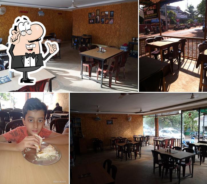 The interior of Rudra Pure Veg Restaurant