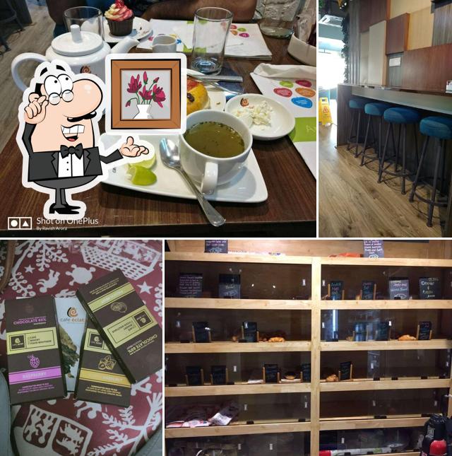 The interior of Cafe Eclat