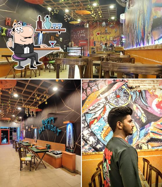 Check out how lick me live ice cream parlour looks inside