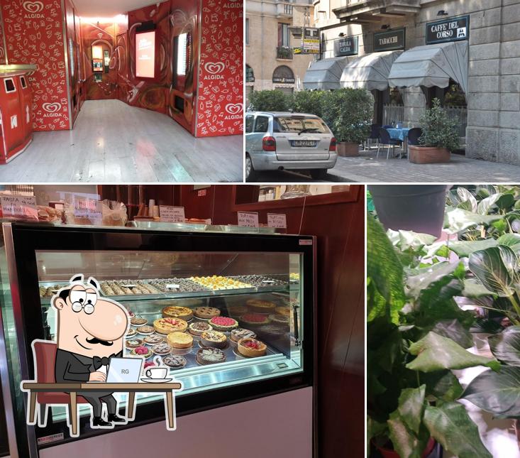La interni e cibo del ristorante