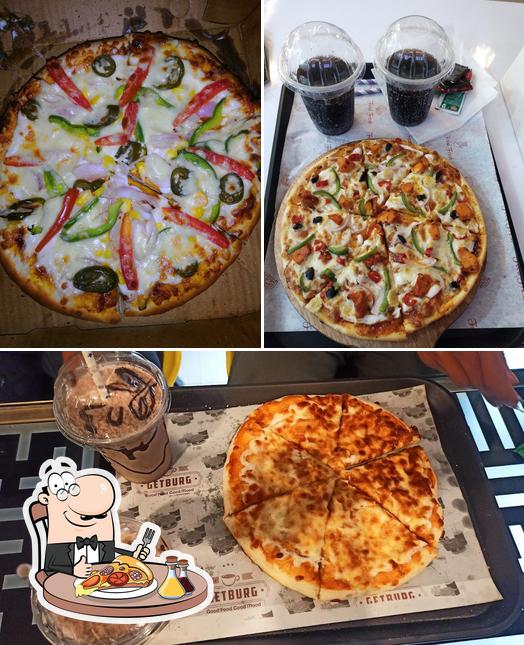 Try out pizza at Getburg India