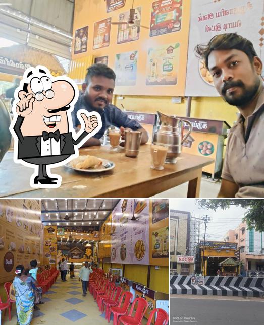 The restaurant's interior and exterior