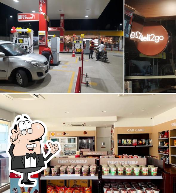 The interior of Shell Petrol Station Lalacheruvu