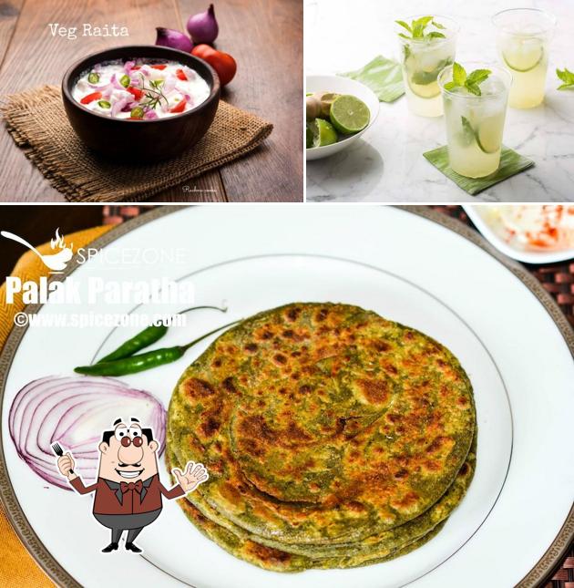 This is the image depicting food and beverage at The Paratha Singh