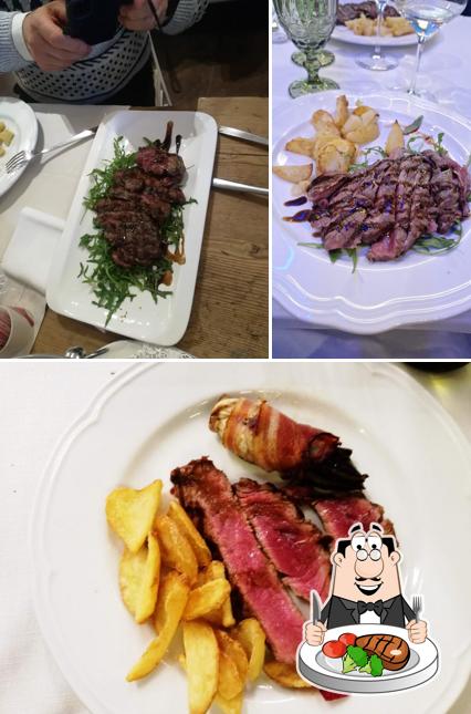 Bistecca al Ristorante Trattoria Storica Hostaria Baracca