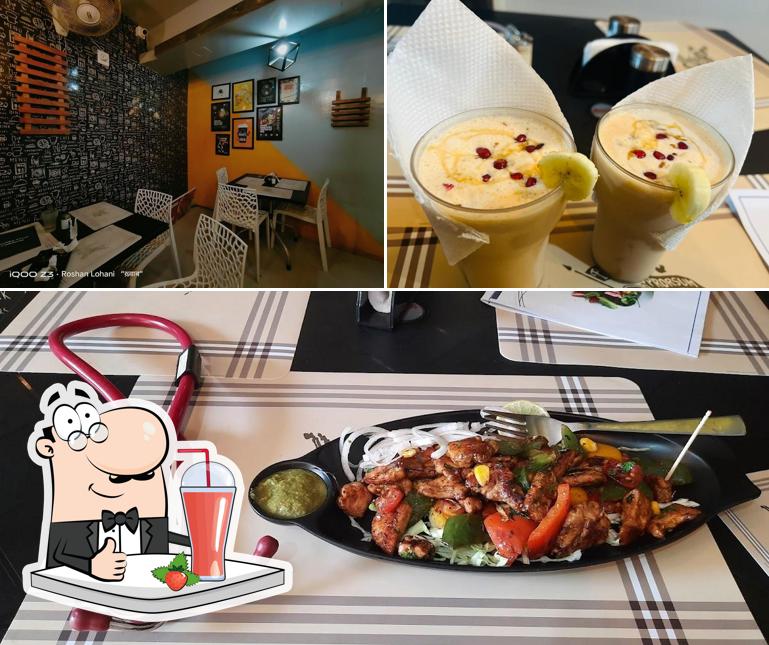 Enjoy a drink at Healthy Food Cafeteria