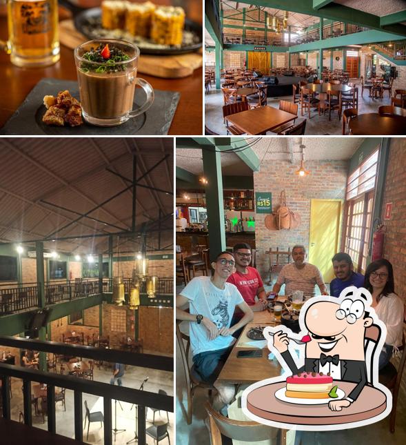 BREW BARN Fortaleza serve uma escolha de sobremesas