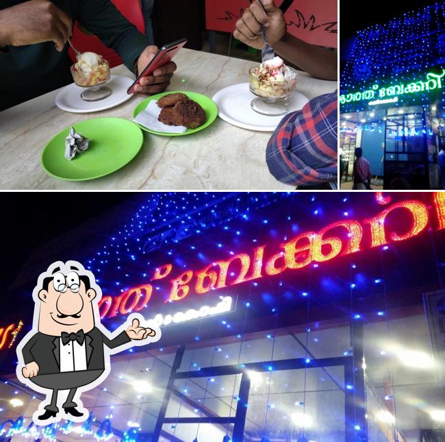 The picture of Bharath bakery’s interior and food