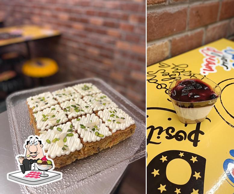 Muncheese serves a variety of desserts