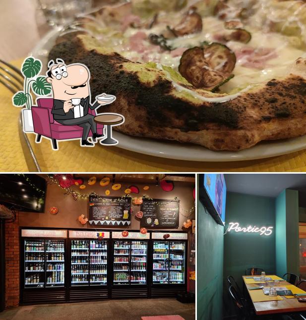 La immagine di interni e cibo da Portico95