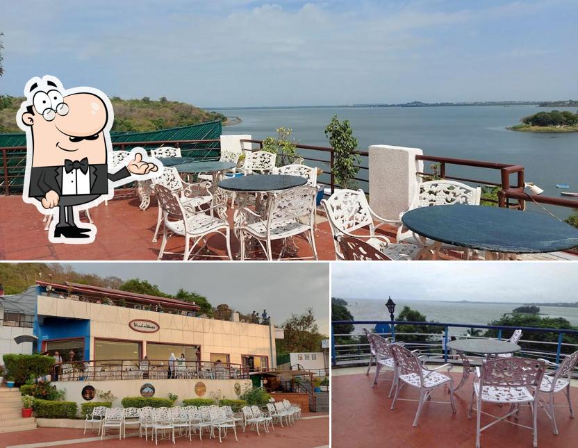 The interior of Wind And Waves Restaurant