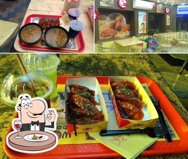Among different things one can find food and interior at Wow! Momo