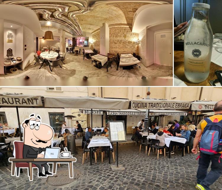 Questa è la immagine che presenta la interni e birra di BellaCarne Kosher Restaurant