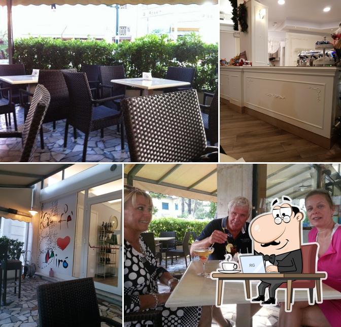 Gli interni di Caffè Mirò