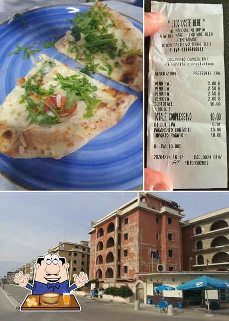 La cibo e esterno del ristorante