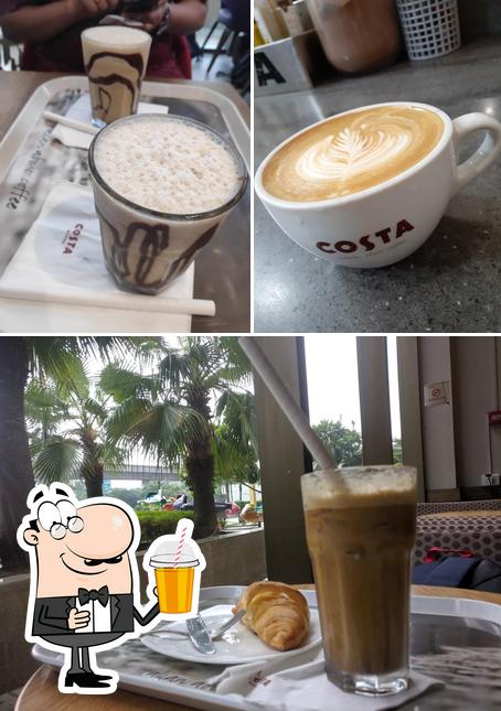Enjoy a drink at Costa Coffee