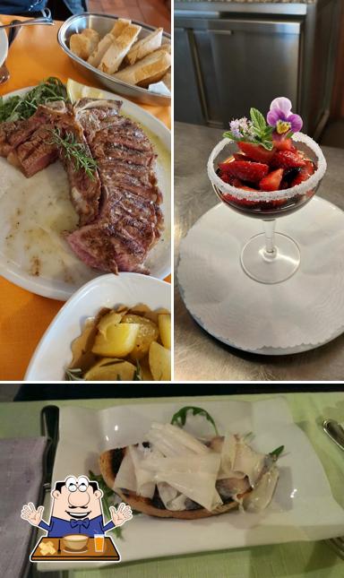 Cibo al Ristorante Affittacamere Il Bronco