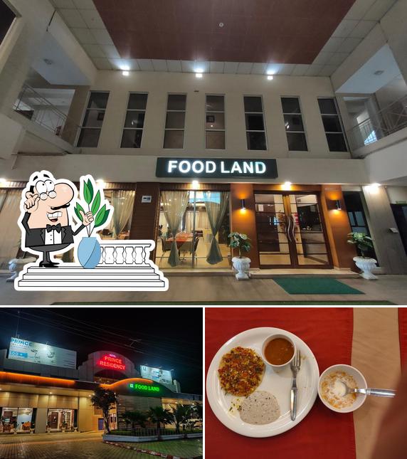 The photo of exterior and food at Foodland