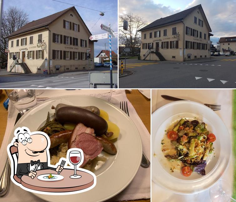 Tra le diverse cose da Restaurant Post in Ottenbach si possono trovare la cibo e esterno