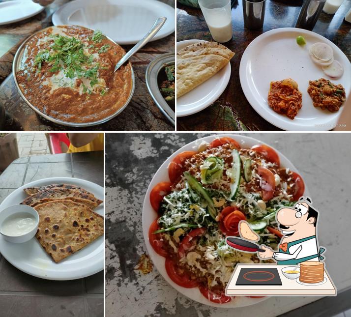 Pancakes at Shiv Shakti Dhaba