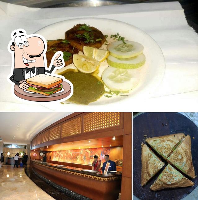 Grilled cheese sandwich at Taj Hotel