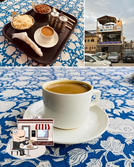 Check out how Blue Door Cafe looks outside