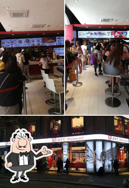 Gli interni di KFC