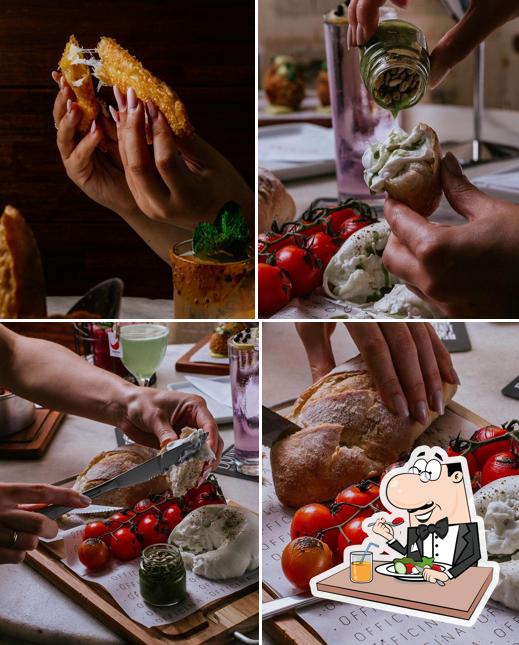 Platos en Officina Restô.Bar