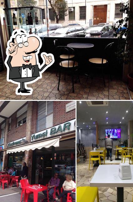 Gli interni di Yumei Bar