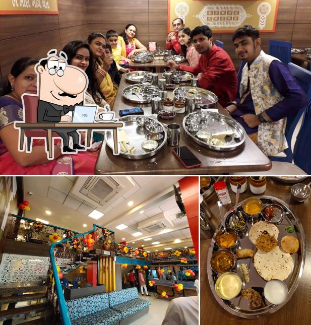 Check out how Basundi the Authentic Gujarati Thali looks inside