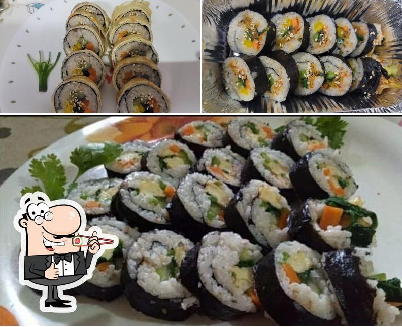 Try out various sushi options