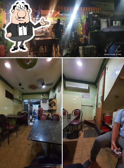 The interior of Keerthana Hotel - Pure non vegetarian restaurant