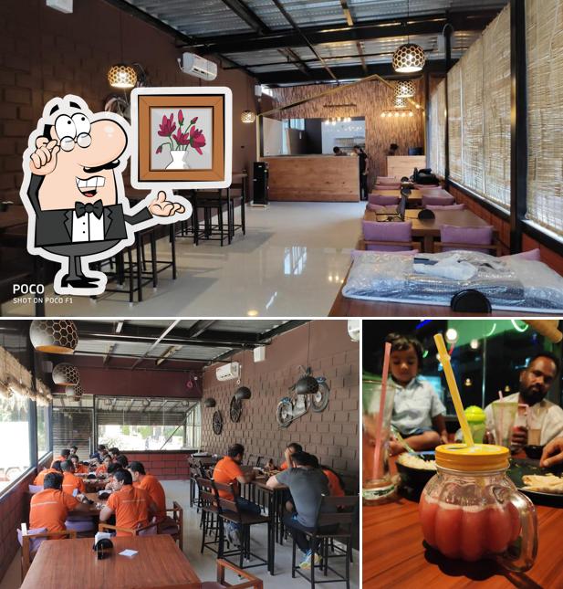 The interior of Jatayu Restaurant