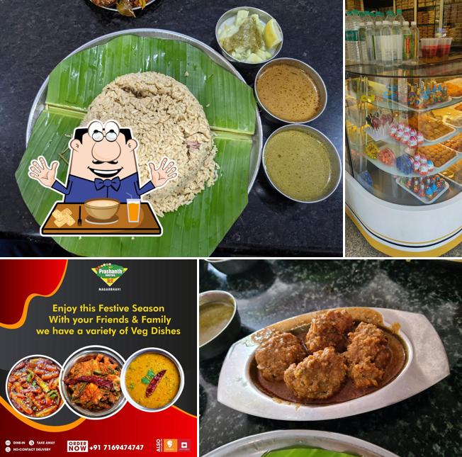 Food at New Prashanth Hotel