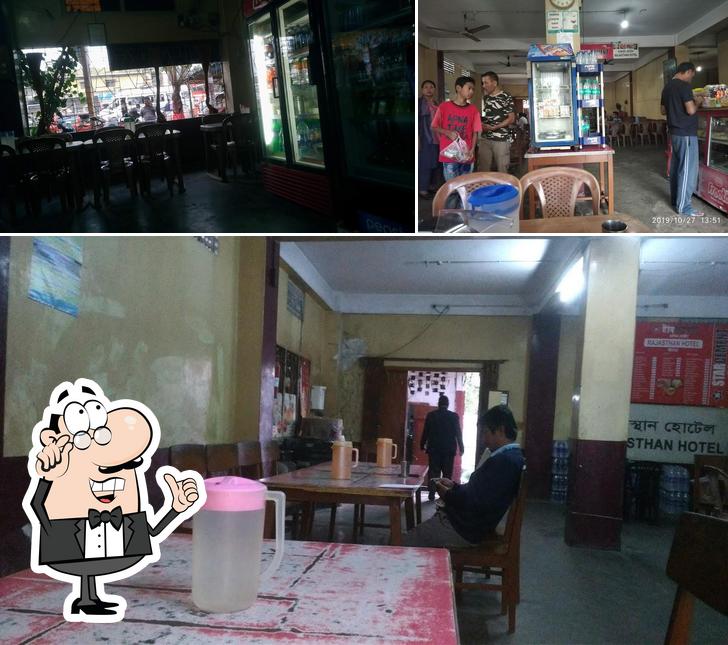 The interior of Rajasthan Hotel, Jagiroad