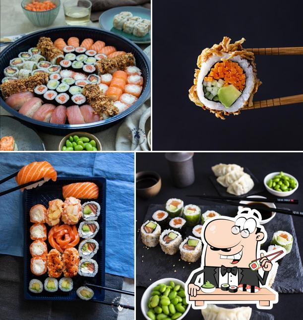 Prenditi le diverse opzioni di sushi