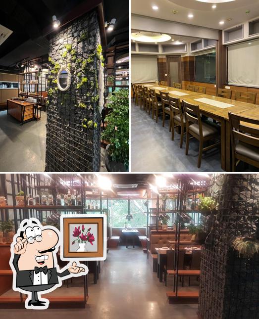 The interior of Aeseo Korean Restaurant