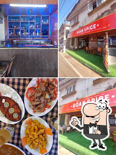 Take a seat at one of the tables at Goan Spice Family Restaurant and Bar