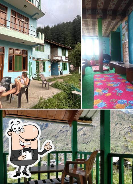 The interior of Good Luck Pulga Guest house & Restaurant