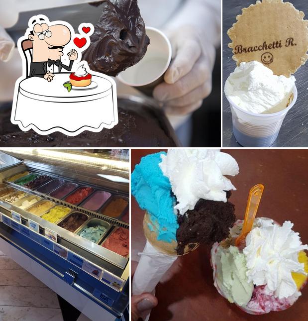 Gelateria-Budineria Bracchetti serve un'ampia gamma di dessert